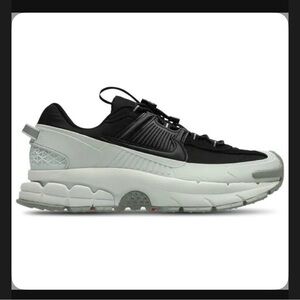 Nike Black and Light Gray Low-Top Sneaker with White Sole